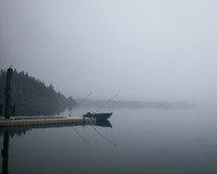 Boat on Lake Quinault, WA
