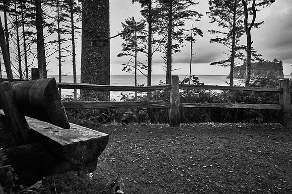 Bench View - Ruby Beach, Olympia WA