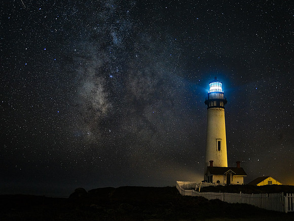 Starscape - Pigeon Pt. Lighthouse, Pescadero, CA